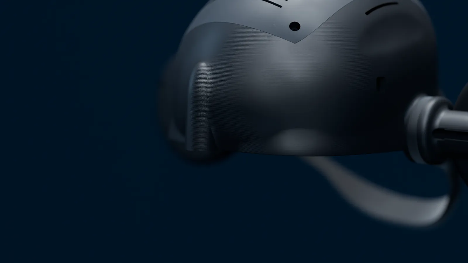 Rear of the helmet