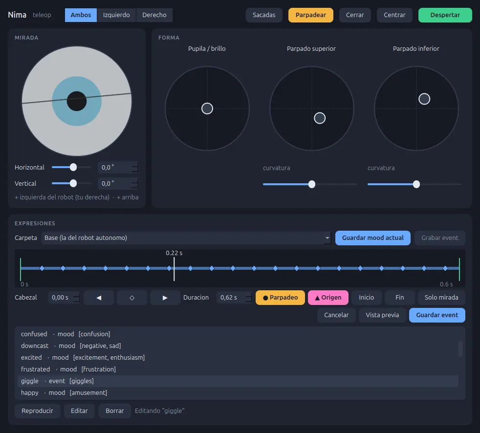 Expression and event editor