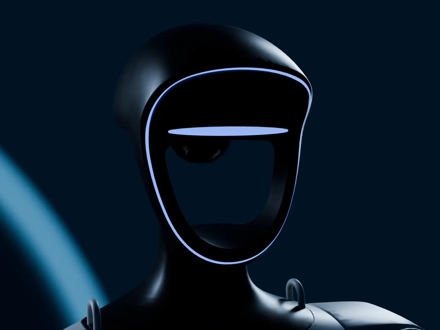 Unitree G1 head with its LED face